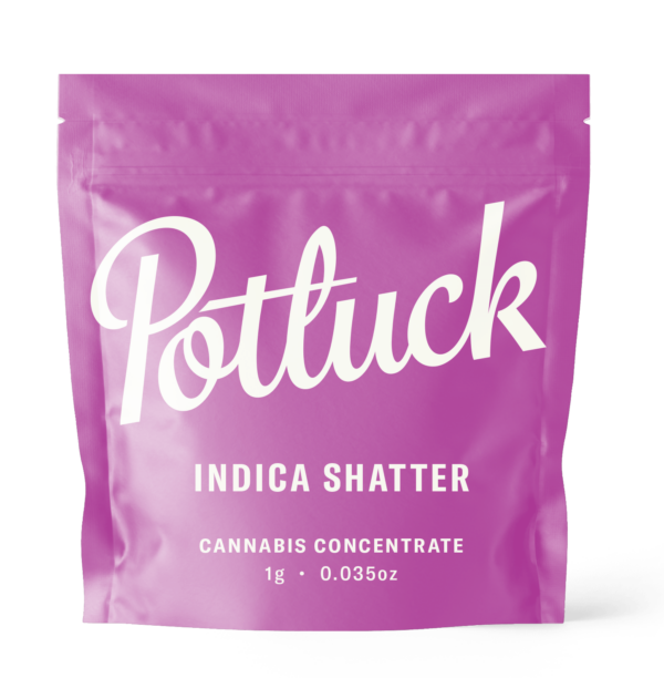 Potluck - Indica Shatter - cannabis Concentrate | WhitePalm Canada