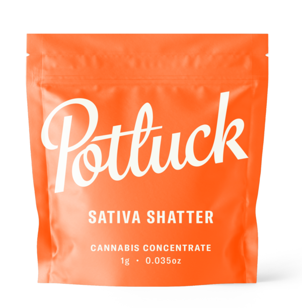 Potluck - Sativa Shatter - cannabis Concentrate | WhitePalm Canada