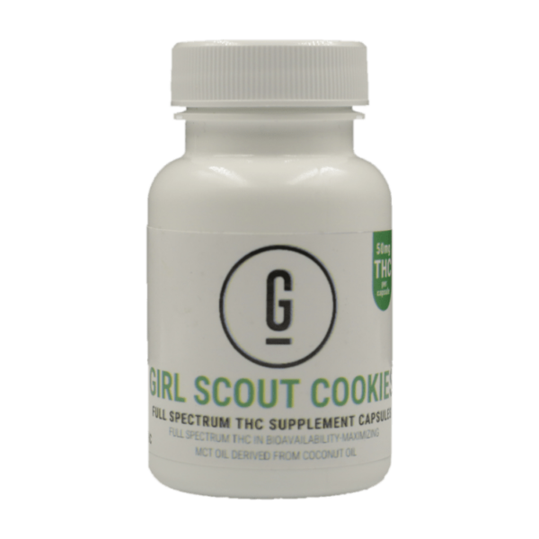 GRASS – THC Capsules – Girl Scout Cookies – 50mg | WhitePalm Canada