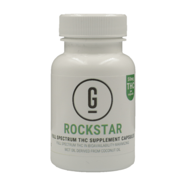 GRASS – THC Capsules – Rockstar – 50mg | WhitePalm Canada