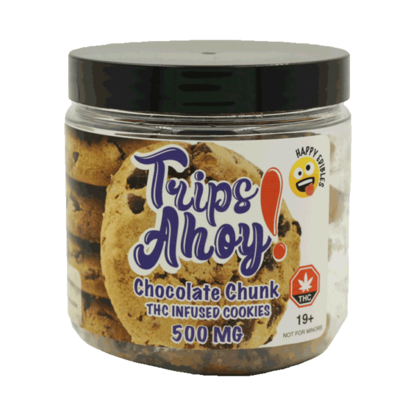 Trips Ahoy – Chocolate Chunk THC Infused Cookies – 500mg | WhitePalm Canada