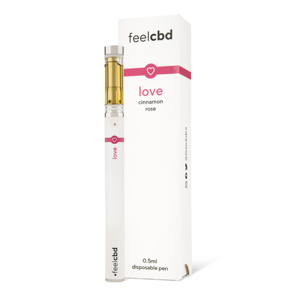 FeelCBD – Love – Dispsable CBD Vape Pen 0.5ml | WhitePalm Canada