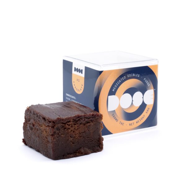 Dose Edibles – Chocolate Fudge – 200mg THC | WhitePalm Canada