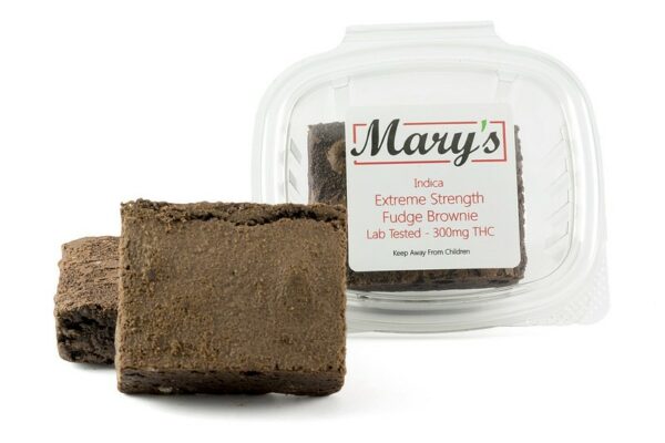 Mary’s Medibles – Extreme Strength Fudge Brownie – 300mg THC (Indica) | WhitePalm Canada