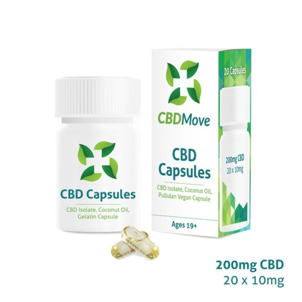 CBD Move – CBD Capsules – 200mg CBD | WhitePalm Canada