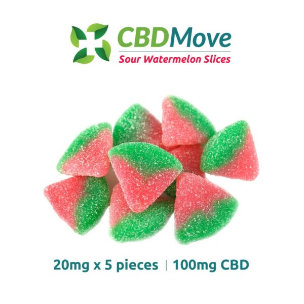 CBD Move – CBD Gummies – Watermelon – 100mg CBD | WhitePalm Canada