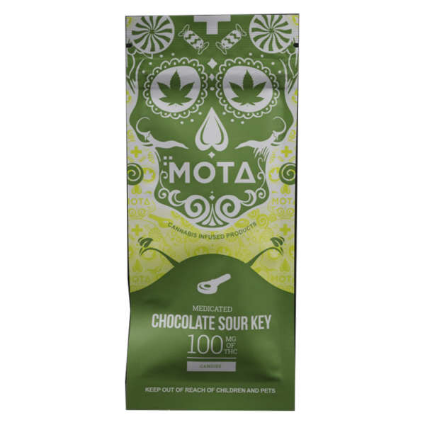 MOTA Edibles – Chocolate Sour Key – 100mg THC | WhitePalm Canada