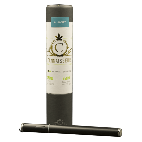 Cannaisseur – Disposable THC Distillate Pen – Blueberry 0.5ml | WhitePalm Canada