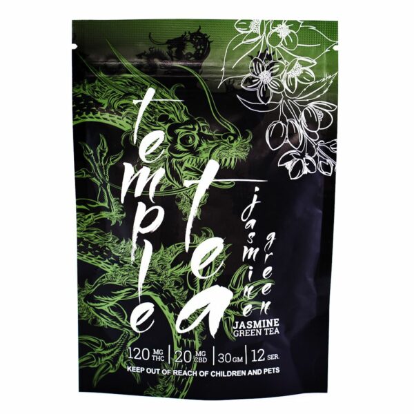 Temple Tea – Jasmine Green Tea – 120mg THC | WhitePalm Canada