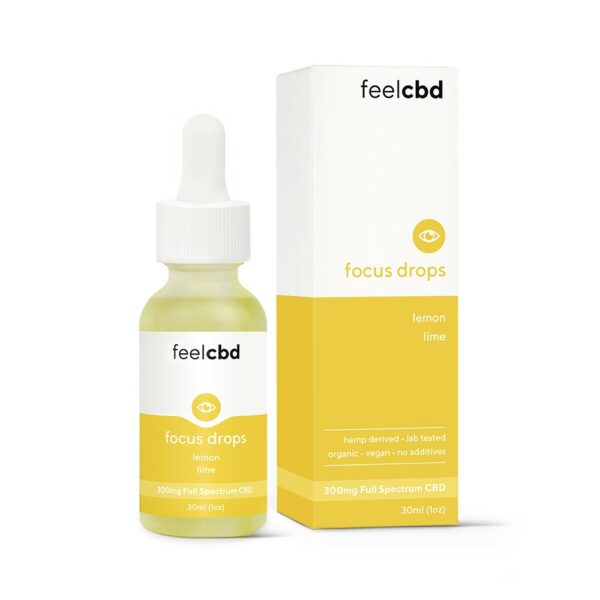 FeelCBD – Focus Drops – CBD Tincture 300mg | WhitePalm Canada