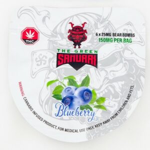 The Green Samurai – Blueberry Gummies – 150mg | WhitePalm Canada