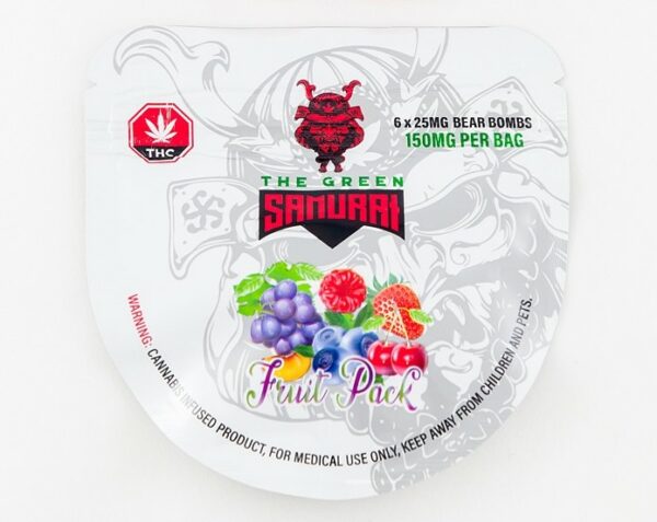 The Green Samurai – Fruit Pack Gummies – 150mg | WhitePalm Canada