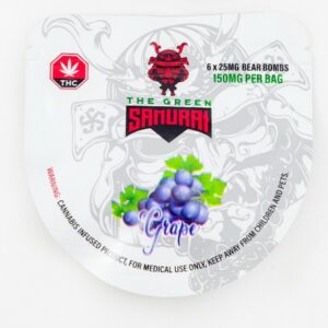 The Green Samurai – Grape Gummies – 150mg | WhitePalm Canada