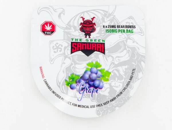 The Green Samurai – Grape Gummies – 150mg | WhitePalm Canada