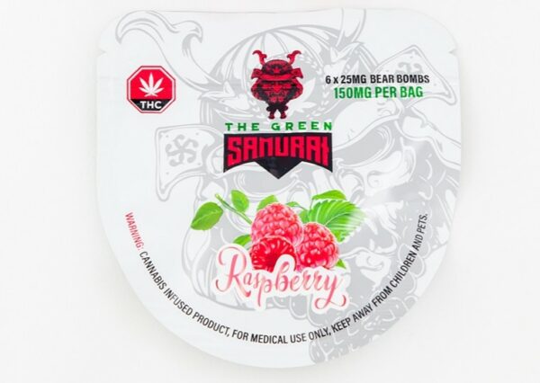 The Green Samurai – Raspberry Gummies – 150mg | WhitePalm Canada