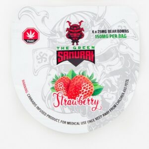 The Green Samurai – Strawberry Gummies – 150mg | WhitePalm Canada