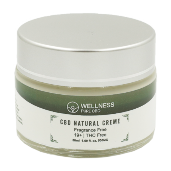 Wellness Pure CBD – Natural Creme – 500mg | WhitePalm Canada