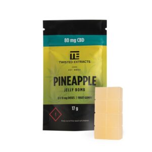 Twisted Extracts – Pineapple Jelly Bombs – CBD | WhitePalm Canada