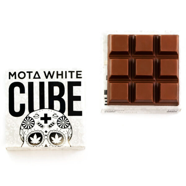 MOTA White Cube – 180mg CBD Milk Chocolate Cube | WhitePalm Canada