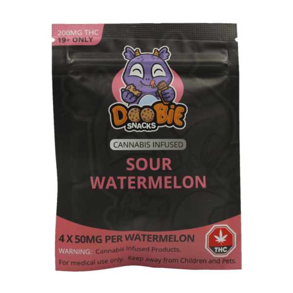 Doobie Snacks – CBD Sour Gummy Bears – 150mg CBD | WhitePalm Canada