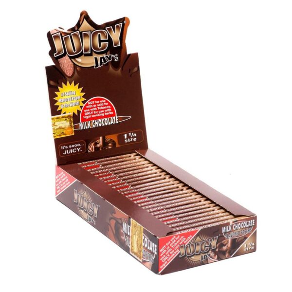 Juicy Jay’s – Hemp Papers (1.25 Inch) – Milk Chocolate | WhitePalm Canada