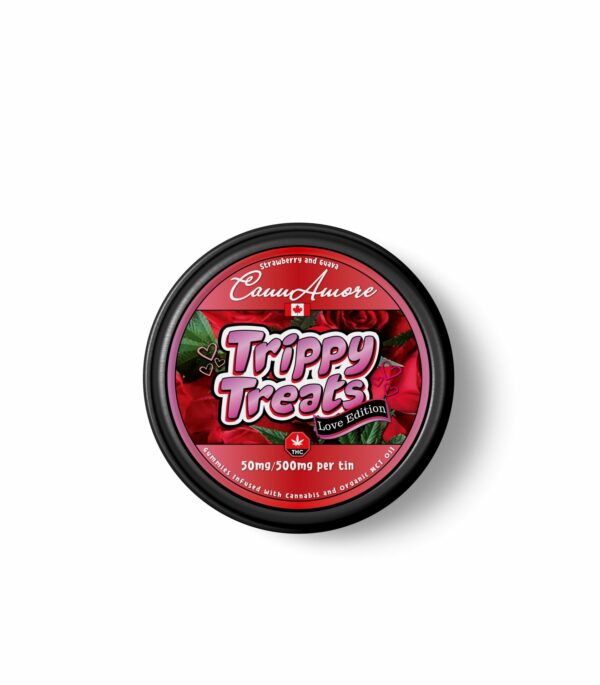 Trippy Treats – Strawberry Guava – CannAmore Love Edition – 500mg THC | WhitePalm Canada