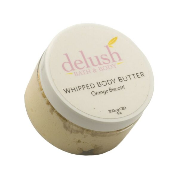 Delush Bath and Body – Whipped Body Butter – Orange Dreamsicle 300mg CBD | WhitePalm Canada