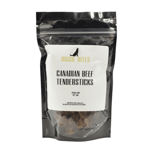 Biggie Bites – Canadian Beef Tendersticks – 250mg CBD | WhitePalm Canada