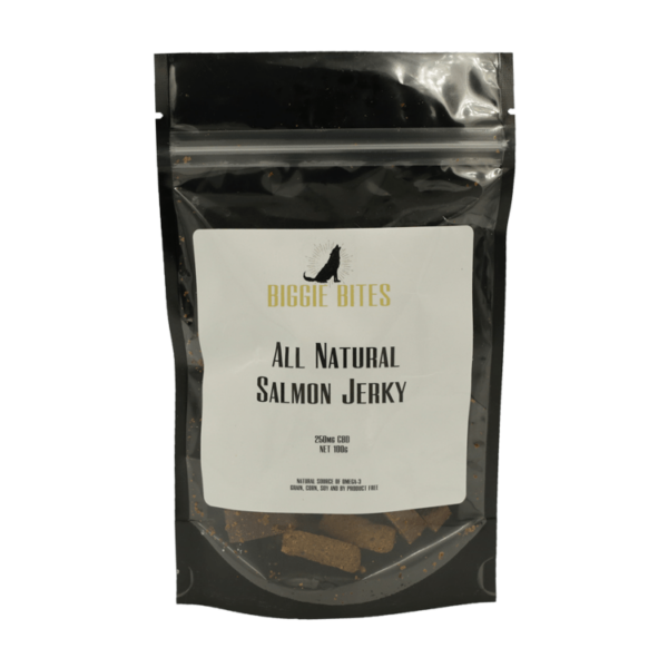 Biggie Bites – All Natural Salmon Jerky – 250mg CBD | WhitePalm Canada