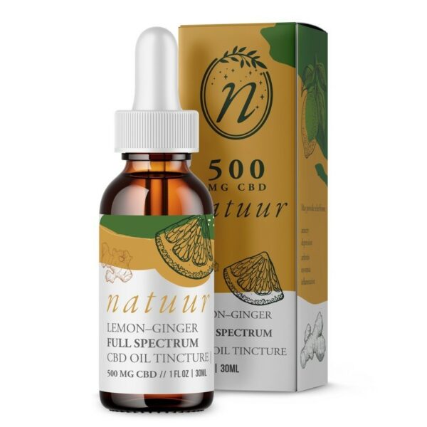 Natuur – Full Spectrum CBD Oil Tincture – Lemon Ginger – 1000mg | WhitePalm Canada