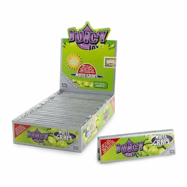 Juicy Jay’s – Hemp Papers (1.25 inch) – White Grape | WhitePalm Canada