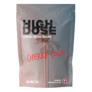 High Dose – cannabis Infused Gummies – Cherry Cola – 500mg/1500mg | WhitePalm Canada