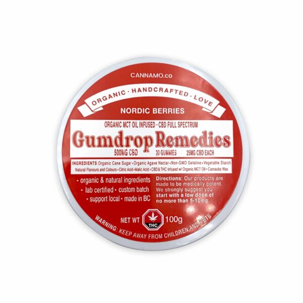 Gumdrop Remedies – Nordic Berries – 500mg CBD | WhitePalm Canada