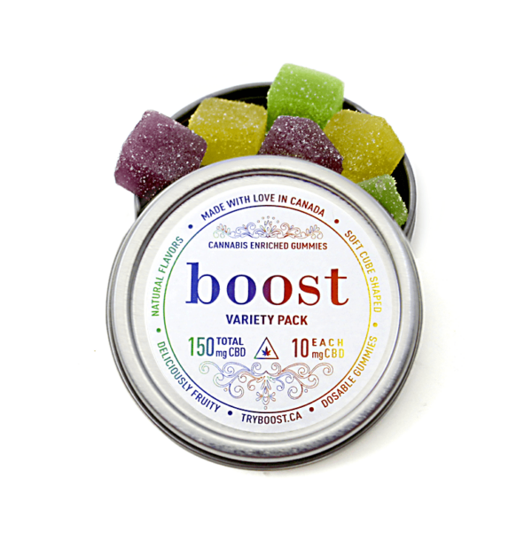 Boost – CBD Variety Pack Gummies – 150mg | WhitePalm Canada