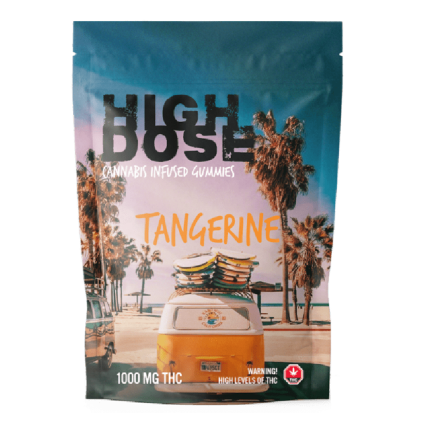 High Dose – cannabis Infused Gummies – Tangerine – 1000mg/1500mg | WhitePalm Canada