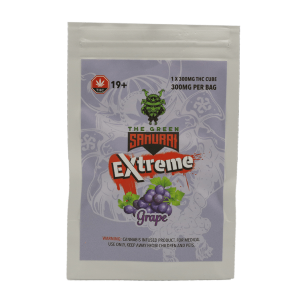 Green Samurai Extreme – Grape Gummy – 300mg THC | WhitePalm Canada