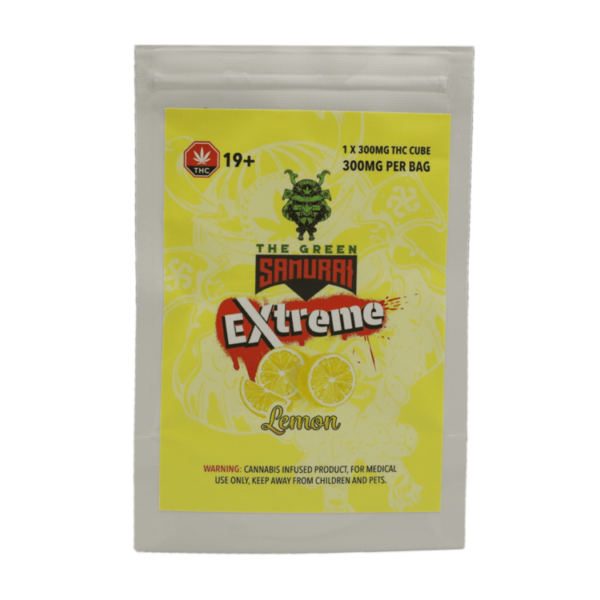 Green Samurai Extreme – Lemon Gummy – 300mg THC | WhitePalm Canada