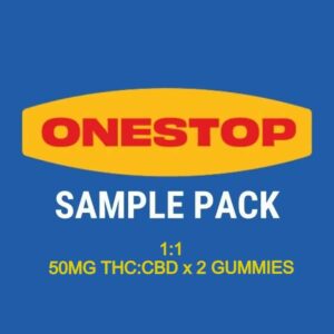 Onestop – Sample Pack – 1:1 – (50mg CBD:THC x 2 Gummies) | WhitePalm Canada